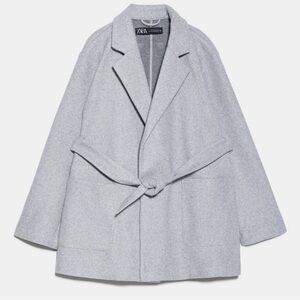 ZARA FLEECE BLAZER COAT